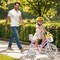 Kids Purple Bike with Adjustable Seat and Handlebar Dual Brakes, Basket, Doll Seat and Training Wheels